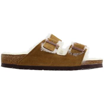 Birkenstock | Arizona Shearling Suede Slide Sandals商品图片,