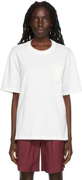AMI | SSENSE Exclusive White Cotton T-Shirt商品图片,4.5折