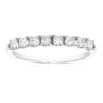 Vir Jewels | 1/2 cttw Princess Cut Diamond Wedding Band 14K White Gold 8 Stones Prong Set,商家Premium Outlets,价格¥3319