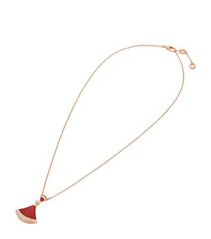 bvlgari项链, BVLGARI | Rose Gold, Carnelian and Diamond Divas' Dream Necklace商品图片 