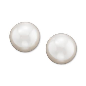 Ralph Lauren | Silver Plated Glass Pearl Stud Earrings (8mm)商品图片,