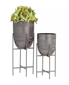 Rosemary Lane | Metal Planter with Removable Stand Set of 2,商家Macy's,价格¥247