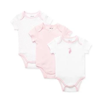 推荐Baby Girls Short Sleeved Bodysuits, Pack of 3商品