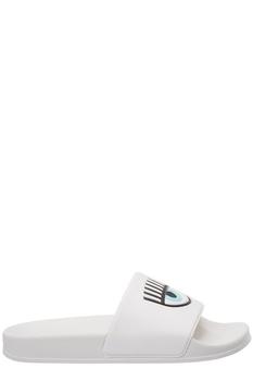 Chiara Ferragni | Chiara Ferragni Logo Printed Open-Toe Pool Slides商品图片,5.8折起