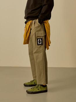商品JWO | Pintuck Detail Cotton Cargo Pants Khaki,商家W Concept,价格¥687图片