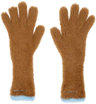 商品Jacquemus | Brown Le Papier 'Les Gants Neve' Gloves,商家SSENSE,价格¥777图片