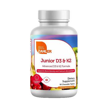 商品Zahler | Junior Vitamin D with K2 for Kids - 90 Chewable Tablets,商家Macy's,价格¥107图片