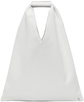 推荐White Faux-Leather Small Triangle Tote商品