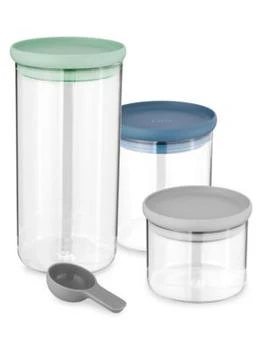 BergHOFF | 7-Piece Leo Glass Food Container Set,商家Saks OFF 5TH,价格¥261