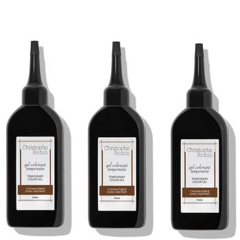 商品Christophe Robin | Christophe Robin Temporary Colour Gel Trio Bundle - Dark Chestnut,商家LookFantastic US,价格¥142图片