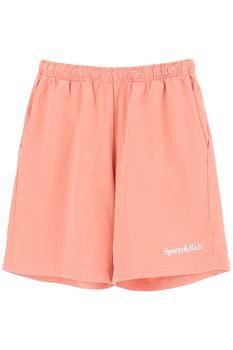 Sporty & Rich | 'SERIF LOGO' JERSEY SHORTS商品图片,7折×额外8.5折, 额外八五折