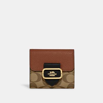 Coach Outlet Small Morgan Wallet In Colorblock Signature Canvas product img