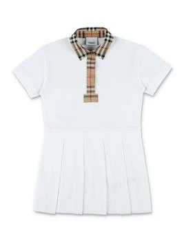 Burberry | Burberry Kids Logo Patch Short-Sleeved Polo Shirt Dress,商家Cettire,价格¥1266