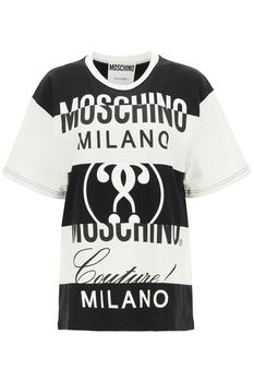 Moschino | Moschino multilogo patchwork t-shirt商品图片,4.6折