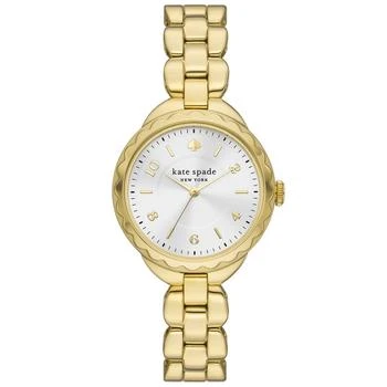 Kate Spade | Women's Morningside Three Hand Gold-Tone Stainless Steel Watch 34mm 