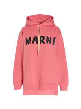 Marni | Marni Logo Printed Drawstring Hoodie商品图片,7折起