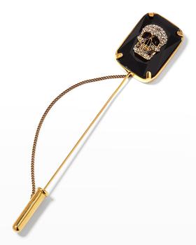 商品Alexander McQueen | Men's Jeweled Skull Lapel Pin,商家Neiman Marcus,价格¥1816图片