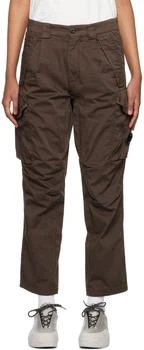 Brown Lens Cargo Pants