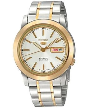 Seiko | Seiko 5 Automatic Silver Dial Two-Tone Steel Men's Watch SNKE54K1 5折, 独家减免邮费