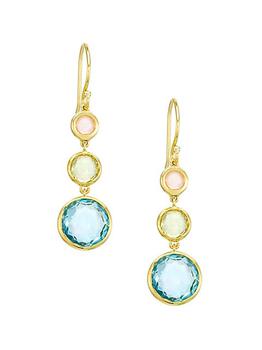 商品Ippolita | Lollipop 18K Yellow Gold & Multi-Stone Triple-Drop Earrings,商家Saks Fifth Avenue,价格¥7835图片