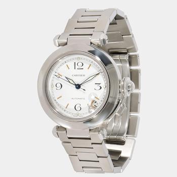 推荐Cartier White Stainless Steel Pasha 2324 Automatic Men's Wristwatch 35 mm商品