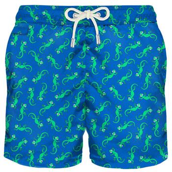 商品Mc2 Saint Barth | MC2 Saint Barth Light Fabric Man Swim Shorts Gecko Print,商家Italist,价格¥971图片