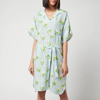 Kenzo | KENZO Women's Printed Shirting Waisted Dress商品图片 