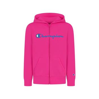 CHAMPION | Little Girls Classic Script Full Zip Hoodie商品图片,6折