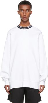 Acne Studios | White Jacquard Logo Sweatshirt商品图片,