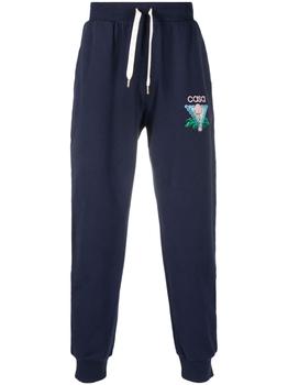 推荐CASABLANCA Memphis Icon Embroidered Sweatpants Navy商品