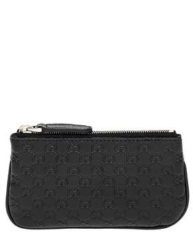 Gucci | Gucci Microguccissima Leather Coin Case, Black 7.9折