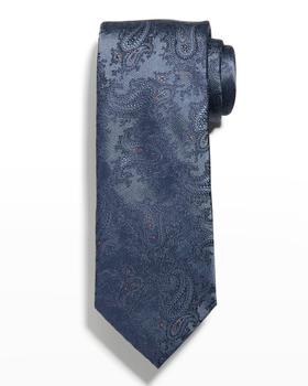 Brioni价格, Brioni | Men's Silk Jacquard Paisley Tie商品图片 