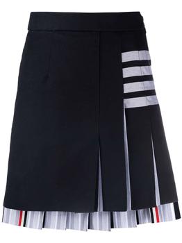Thom Browne | THOM BROWNE 4-Bar pleated skirt商品图片,4.9折