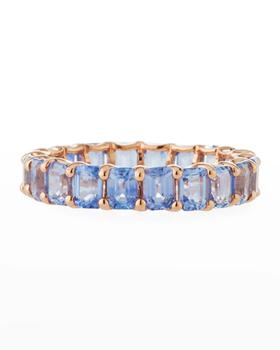 商品Stevie Wren | 14k Rose Gold Blue Sapphire Eternity Band Ring, Size 7,商家Neiman Marcus,价格¥19967图片
