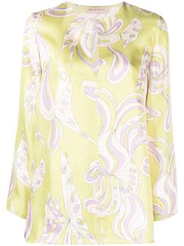 product Farfalle-print collarless shirt - women image