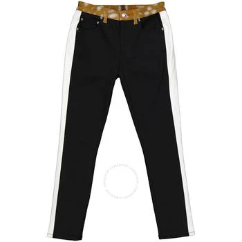 推荐Burberry Deer Print Trim Straight Fit Japanese Denim Jeans, Waist Size 26"商品