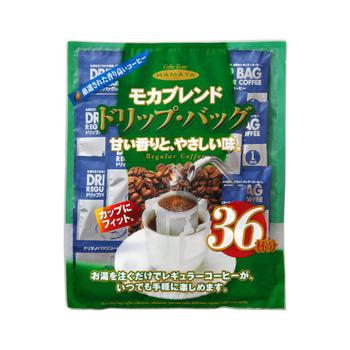 商品HAMAYA 美式挂耳咖啡 纯黑无糖奶 摩卡混合 香醇原味 288g(8g×36包)图片