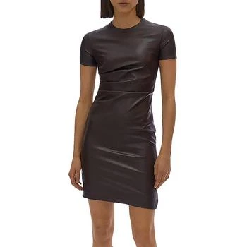Helmut Lang | Helmut Lang Womens Faux Leather Fitted Bodycon Dress 2.5折