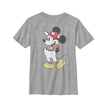 Disney | Boy's Mickey & Friends Mickey Mouse Baseball Player  Child T-Shirt商品图片,
