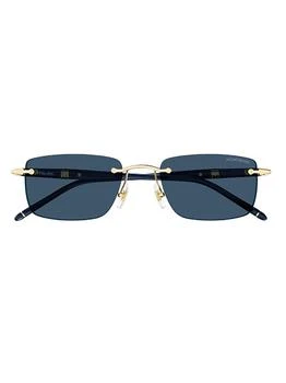 MontBlanc | Montblanc Eyewear Rectangle Frame Sunglasses,商家Cettire,价格¥2637