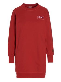 推荐Kenzo Logo Printed Sweatshirt Dress商品