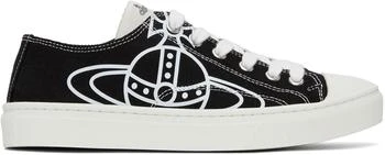 Vivienne Westwood | Black Plimsoll 2.0 Sneakers,商家Ssense US,价格¥2102