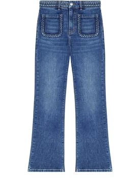 Maje | 编织细节缀饰牛仔裤,商家24S,价格¥1670