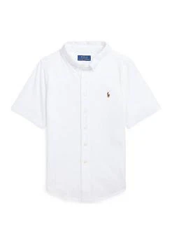 Ralph Lauren | Lauren Childrenswear Boys 8 20 Knit Oxford Short Sleeve Shirt,商家Belk,价格¥190