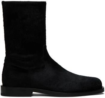 Dries Van Noten | Black Zip Boots,商家Ssense US,价格¥5527