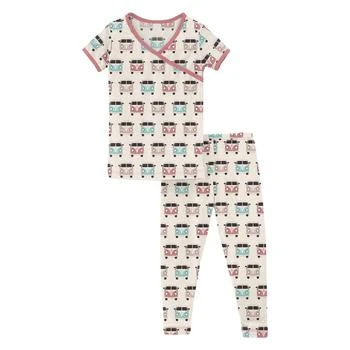 推荐Short Sleeve Kimono Pajama Set (Toddler/Little Kids/Big Kids)商品
