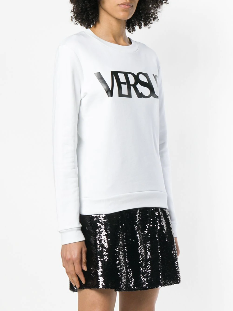 范思哲卫衣好用吗, Versace | VERSUS 女白色印花卫衣 BD90519DBJ10390-B1001商品图片 独家减免邮费