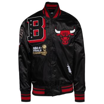 推荐Pro Standard Bulls Mash Satin Jacket - Men's商品