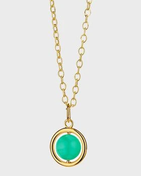 Syna | 18K Yellow Gold Cosmic Swivel Pendant Necklace with Gemstone Bead,商家Neiman Marcus,价格¥13911