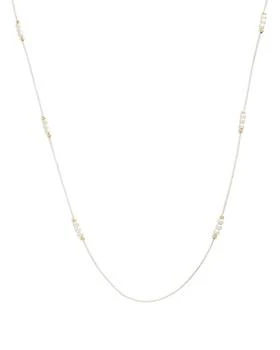 Moon & Meadow | 14K Yellow Gold Swarovski Imitation Pearl Station Necklace, 24",商家Bloomingdale's,价格¥3311